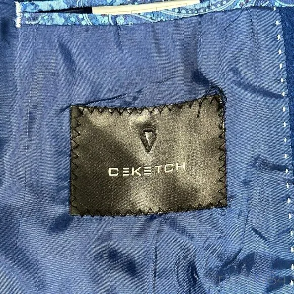 Ceketch Royal Blue Wool Coat 44R - Picture 9 of 10